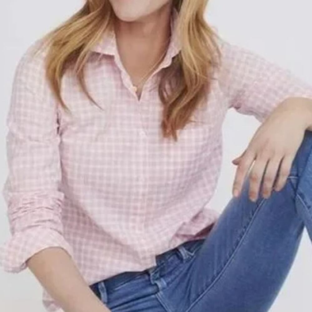 Women's UNTUCKit Cotton Gingham LS Shirt